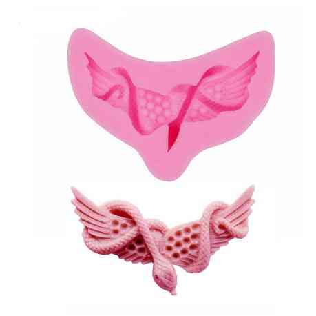 Силиконовая форма Змея 63 на 36 мм розовый Киев