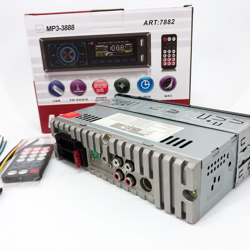 Магнітофон в машину з блютуз, Автомобільні магнітоли 1din, Автомагнітофон 1 din, Однодінова магнітола XC-63 Івано-Франківськ - фото 8