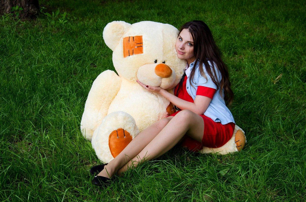 М'яка  іграшка подарунок на 8 березня плюшевий ведмедик Потап 150 см Кремовий Тернопіль - фото 4