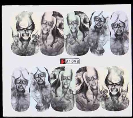 Наклейки для ногтей Хэллоуин Пиривидение 5 на 6 см черный Киев - изображение 1