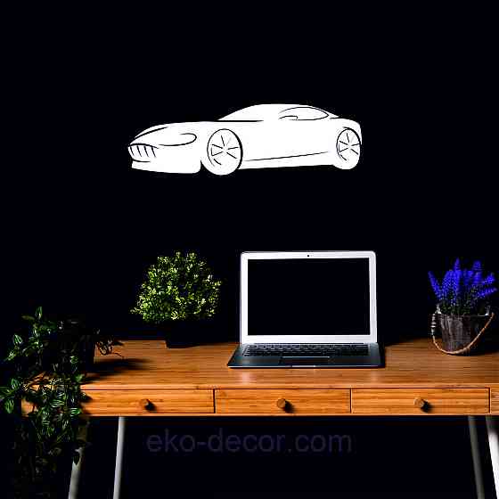 Декоративное настенное Панно «Автомобиль» Декор на стену 50*15 см, Белый Киев
