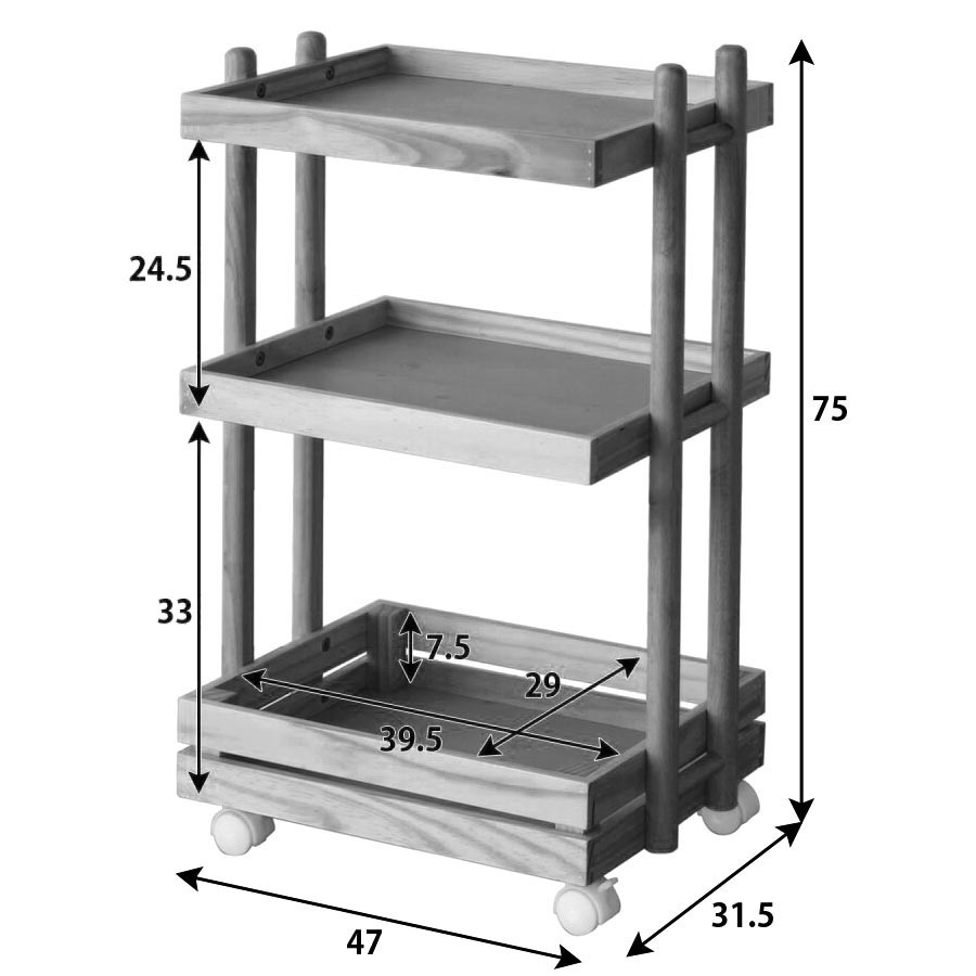 Етажерка для ванної на коліщатах "Плонімар" бланже Миколаїв - фото 2