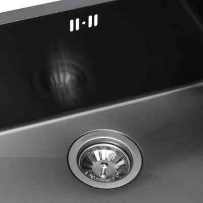 Мойка кухонная GRANADO Under top L STEEL S201 black (GS09201B) Винница