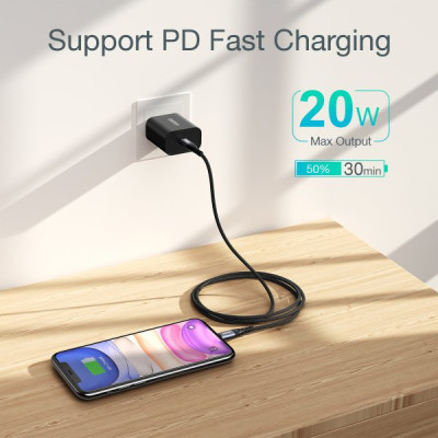 Дата кабель USB-C to Lightning 2.0m MFI Choetech (IP0041-BK) Вінниця - фото 2