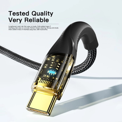 Дата кабель USB-C to USB-C 1.0m 100W blue Essager (EXCTT1-XJ03-P) Винница - изображение 9