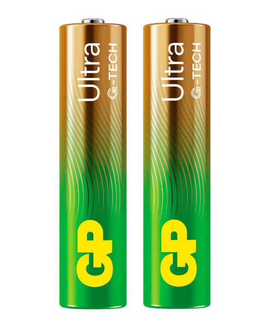 Батарейка мініпальчик AAA GP ULTRA Alkaline LR03 24A 1.5 V 2 шт. блістер Рівне - фото 1