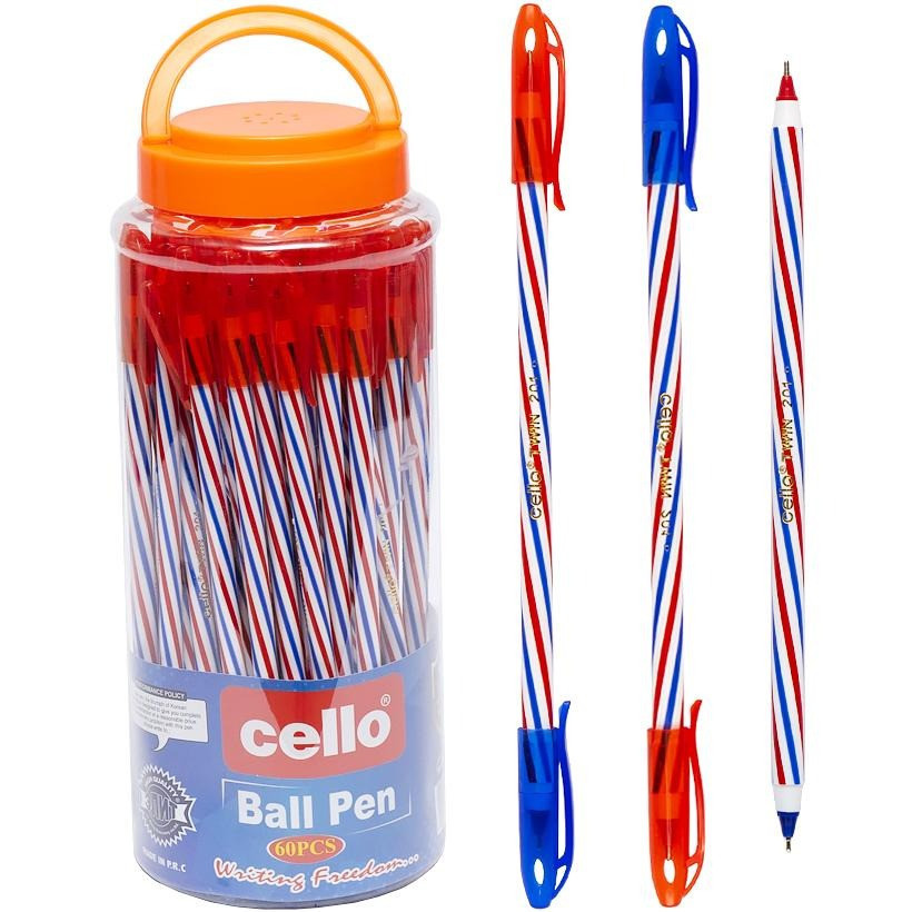 Ручка олійна двостороння Cello CL-201 синя/червона 1 штука Вінниця - фото 2