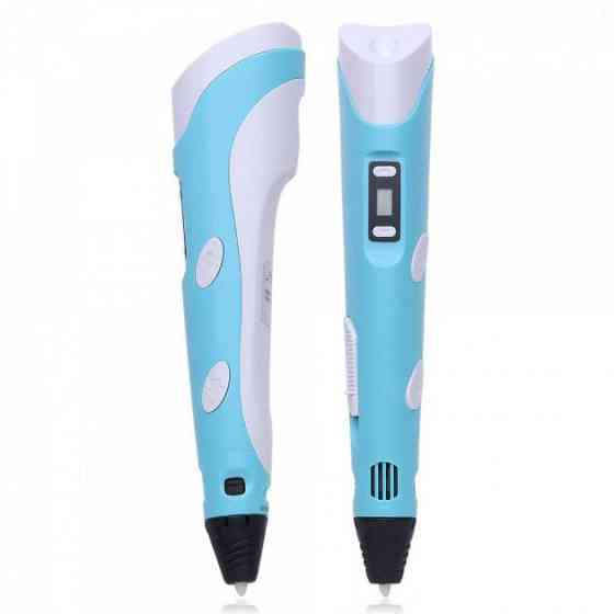 Интересная ручка 3д для детей 3D ручка Smart 3D Pen 2 голубая, Оригинальная ST-786 3d ручка Киев
