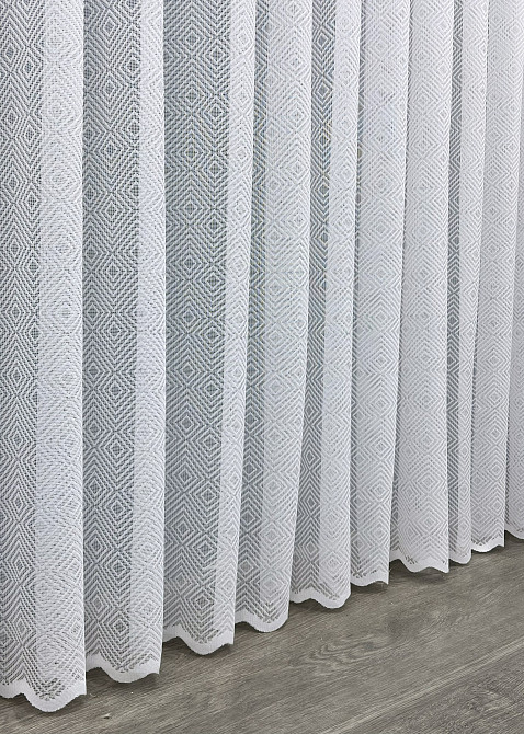 Тюль VR-Textil 2002т Жаккард Белый 400х270 см (42-1048) Киев - изображение 8