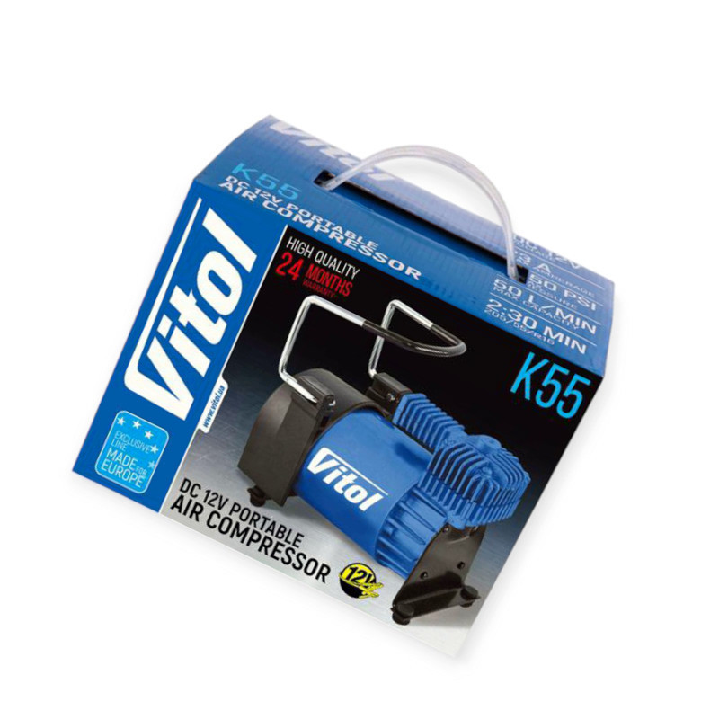 Компрессор 10атм/ 50л/23а/5м шланг спирал с ман. и дефлятором/клемы/сумка Мукачево - изображение 1