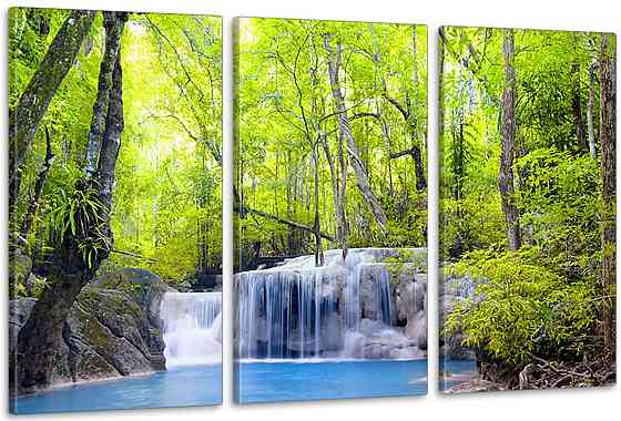 Модульная картина в гостиную / спальню  Водоспад     ART-241_3A Киев