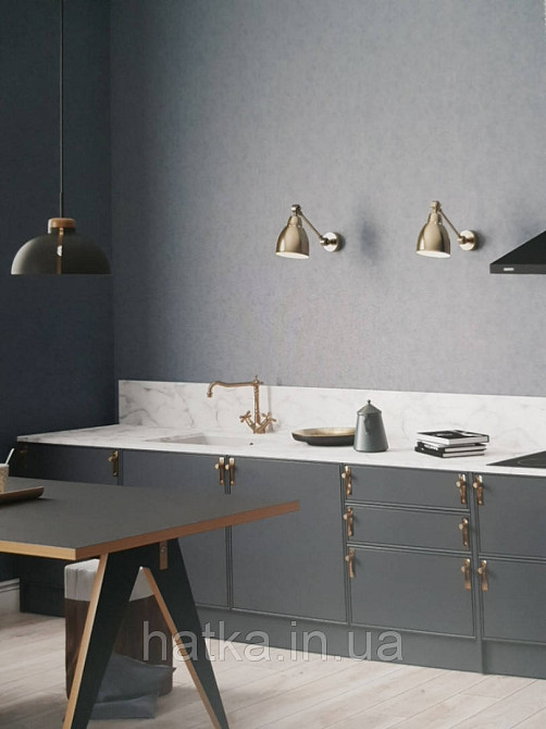 Шпалери вінілові на флізелін гарячого тиснення Marburg Shades однотонні світло бежеві Київ - фото 1