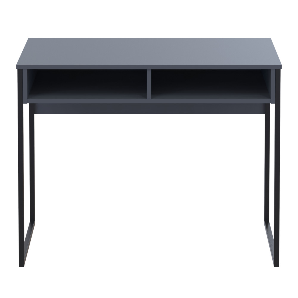 Стол письменный с полкой Doros Барт 100х55х78,1 см Графит (DRS-011426) Львов - изображение 2