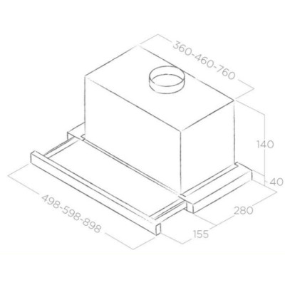 Витяжка кухонна Elica TT14 LUX GRVT/A/60 Вінниця - фото 4