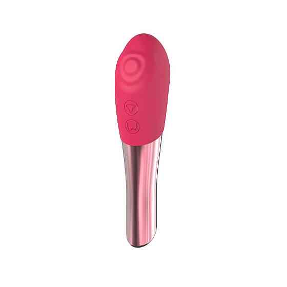 Двухсторонняя вибропуля Chisa Lust Ripple Ardor с пульсирующей головкой, розовый Sex Aura Киев