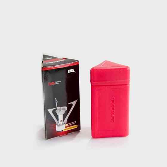 Набор газовая горелка BRS-1 складная + газовый баллон Quest резьбовый бутановый 450г Киев