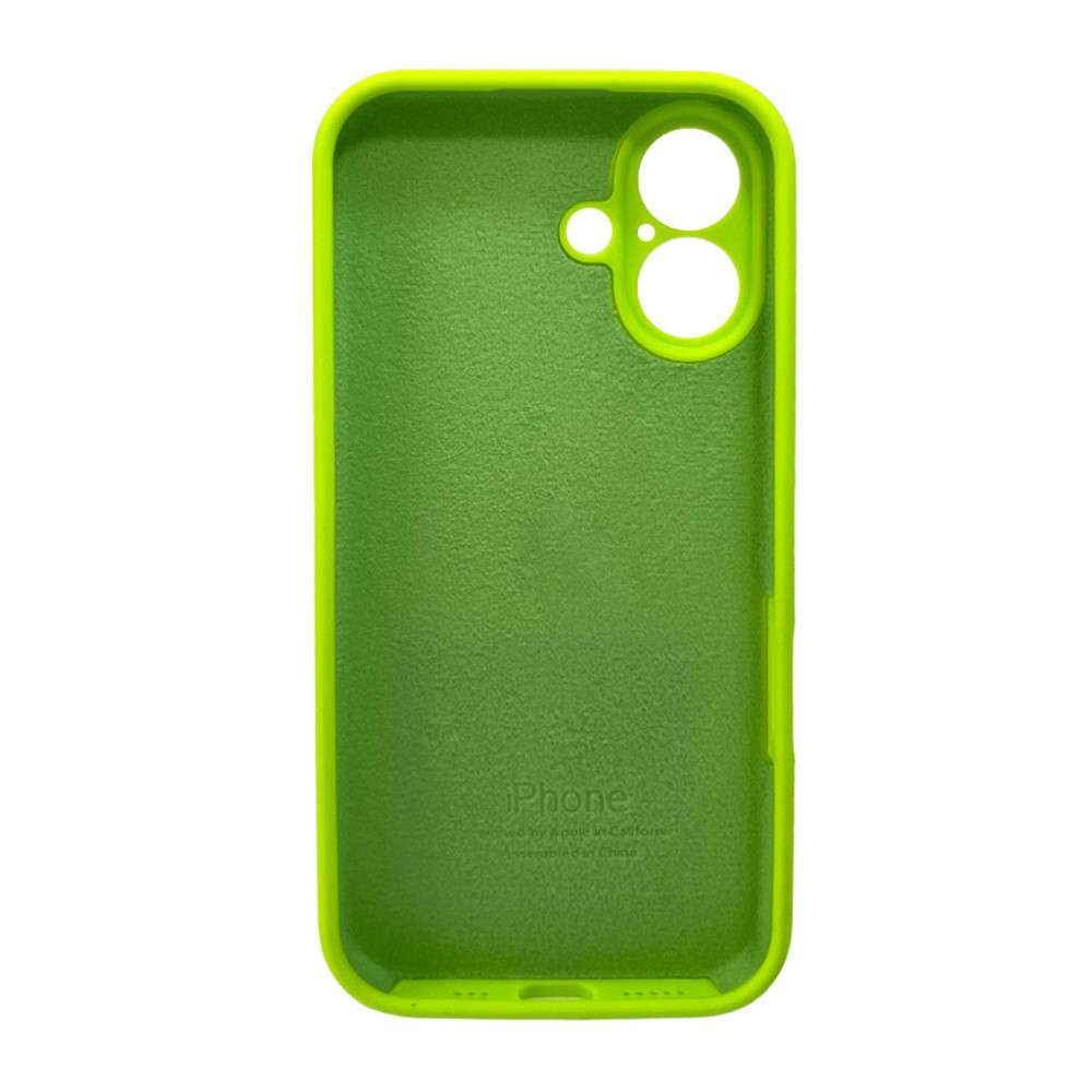 Чохол для смартфона Silicone Full Case AA Camera Protect for Apple iPhone 16 24,Shiny Green Київ - фото 3