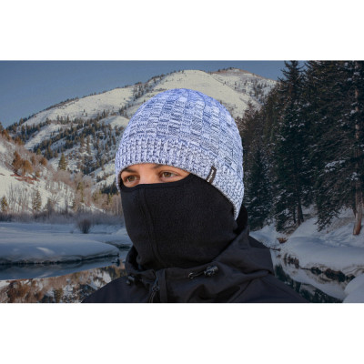 Водонепроникна шапка Dexshell Heathered Rib Knit Beanie Onesize 56-58 см біло-сіра (DH32405MBL) Вінниця - фото 2