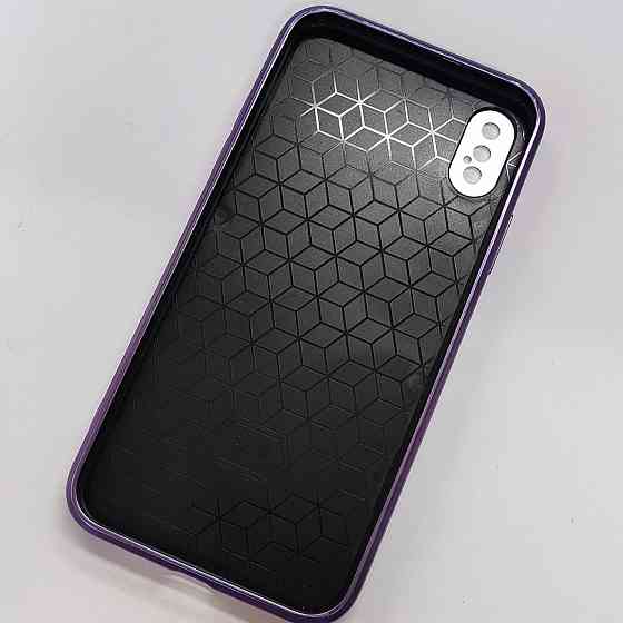 Протиударний чохол Карбон для Iphone X Voilet Київ
