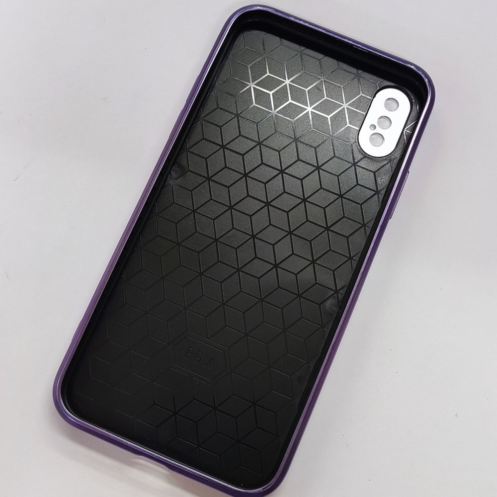 Противоударный чехол Карбон для Iphone X Voilet Киев - изображение 4