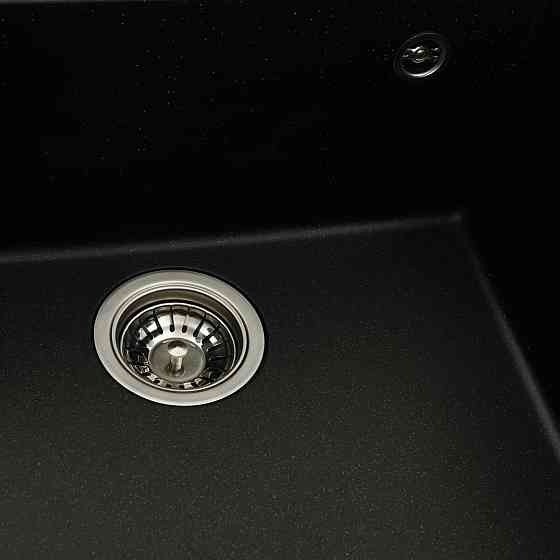 VALESO Гранітна мийка для кухні VALESO OASIS 5444 матова Чорний металік Київ