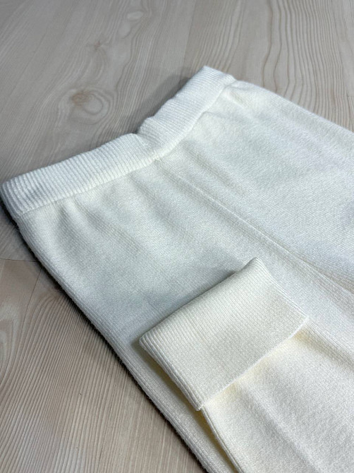 Лосины женские My fashion 301 вязаные теплые трикотажные с высокой талией one size белые, белый, one size Киев - изображение 2