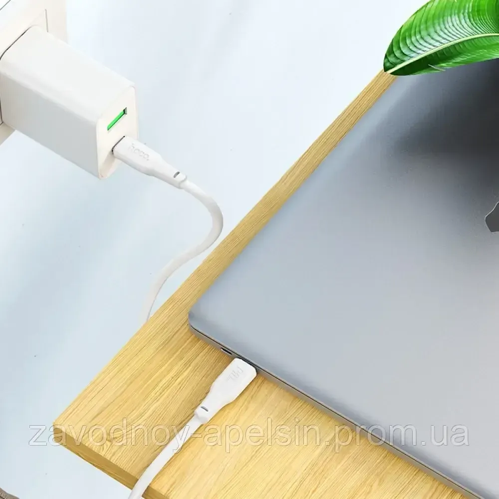 PD кабель Type-C Type-C 240W Силовий двометровий (hoco) Одеса - фото 3