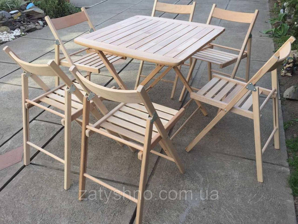 Мебель складная буковая на 6 человек Киев - изображение 7