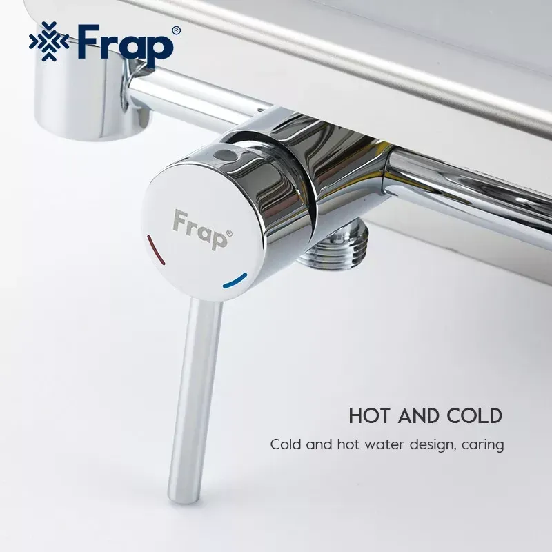 Гігієнічний душ прихованого монтажу Frap F7516 з тримачем паперу та поличкою, хром Київ - фото 3