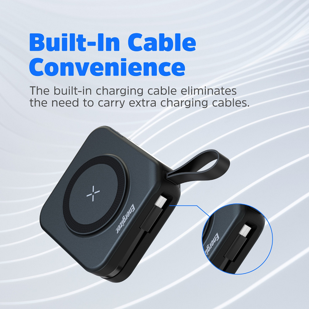 УМБ Energizer Magnetic Wireless 10000mAh 20W PD,AC зарядка,QI-15W, built-in USB-C,USB-А,USB-C In/Out Вінниця - фото 4