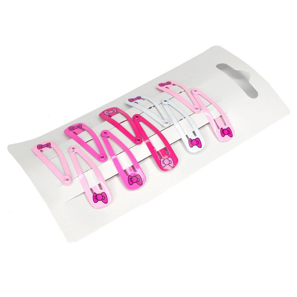 Зажим детский для волос мини Бантики 0109-113, 10 шт Винница - изображение 1