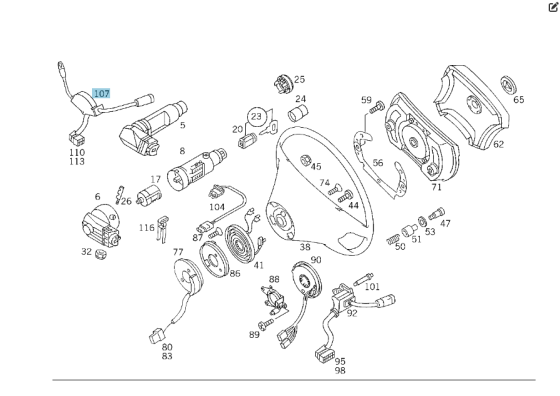 Mercedes-Benz  A1405400545 Підрульовий перемикач круїз-контролю S-class W140 CL C140 Одеса