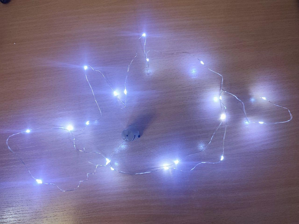 Світлодіодна гірлянда на батарейках 1,5 метрів Київ - фото 1