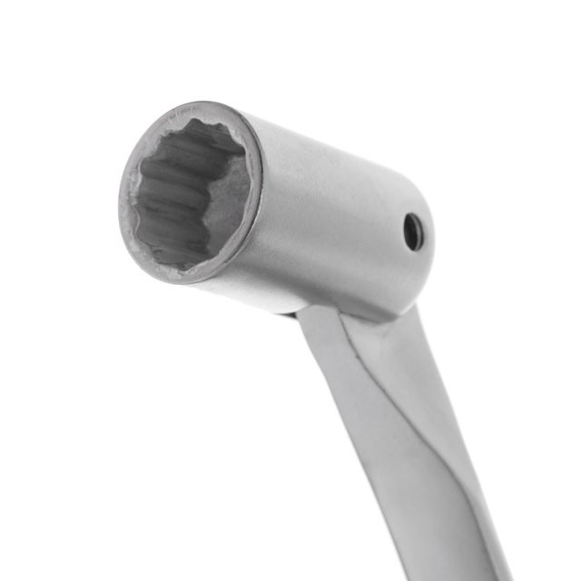 Ключ рожково-накидной, шарнирный, 14 мм, Cr-V, покрытие: сатин-хром INTERTOOL XT-1414 Киев - изображение 3