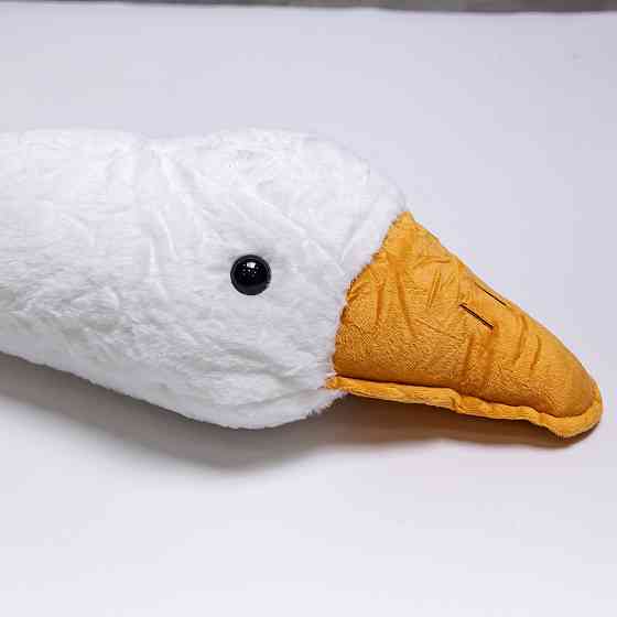 М'яка іграшка-подушка з пледом усередині Гусак-обіймусь 135 (см) іграшка плед 3 в 1 дитячий плюшевий плед Білий 520-6W Коломия