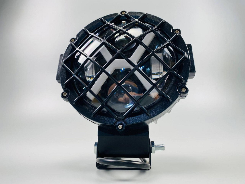 Фара головного світла LED, жовте та біле світло (ближній + дальній + DRL) 5.75 дюйма Мукачево - фото 7