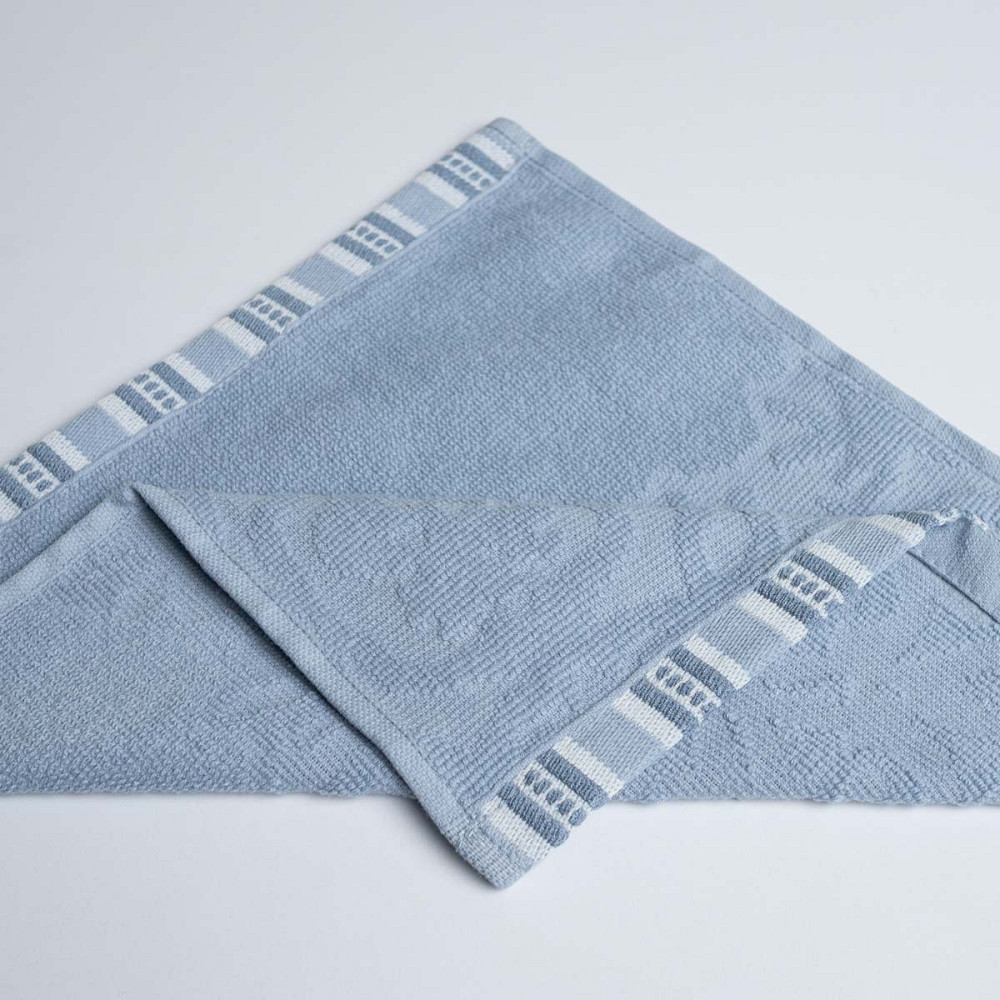 Полотенце кухонное махровое с орнаментом GM Textile 30х30см 400г/м2 (Голубой) Сумы - изображение 2
