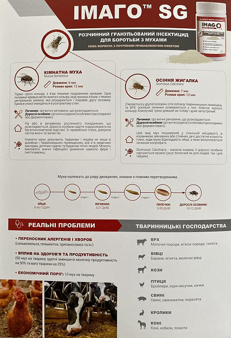 Імаго від мух 500 г Франція (IMAGO SG) (аналог Агіти) (термін до 05.2027 р) Вінниця - фото 4