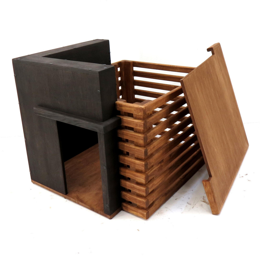 Будиночок для кішки "Шварц" венге-мускат Миколаїв - фото 3