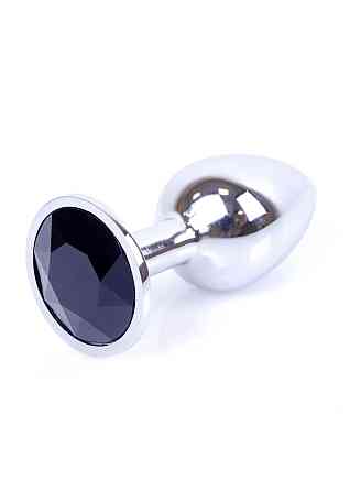 Анальна пробка - Jewellery Silver Plug - Black Sex Aura Київ
