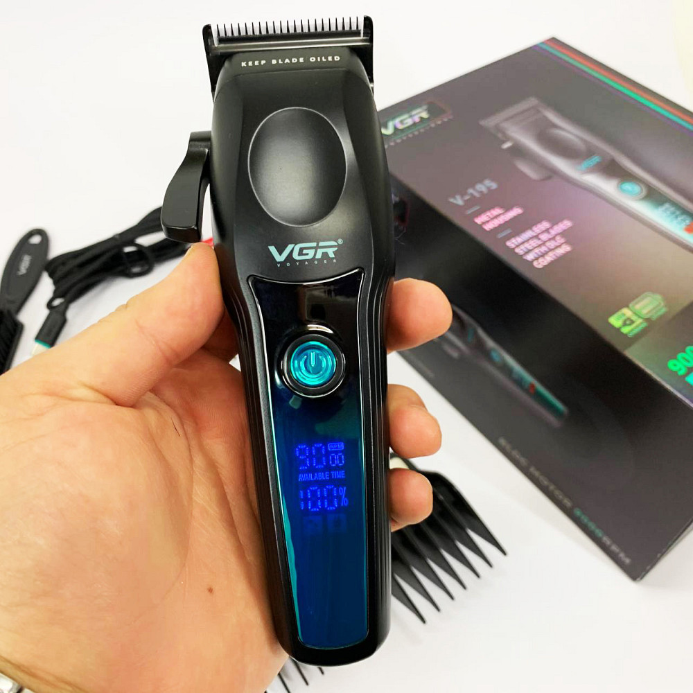 Електрична машинка для стрижки VGR, Електрична машинка з насадкою для бороди, Професійна електробритва EH-26 Київ - фото 2