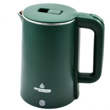 Электрочайник Crownberg CB-2845 дисковый 1.8л 1800Вт Green GZ-83 Львов - изображение 1