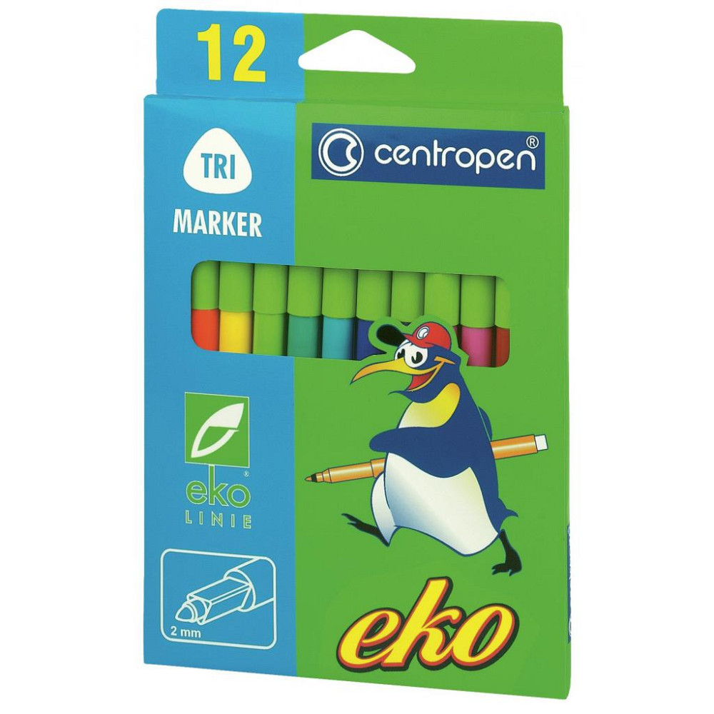 Фломастеры Centropen 2560 EKO (with food dyes) 12 colors (2560/12) Винница - изображение 1