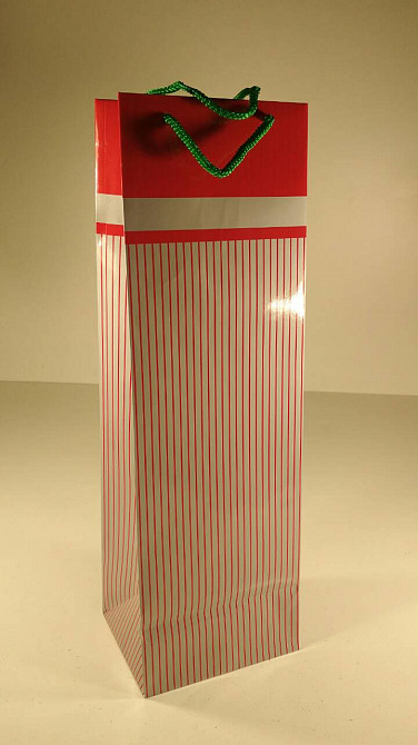 Пакет паперовий подарунковий під пляшку 12/9/36 (артBUT-32) (12 шт.) Харків - фото 1