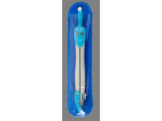 Циркуль в мягком PVC чехле, голубой ZB.5390-14 ТМ ZiBi Киев