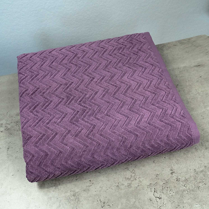 Набор махровых полотенец Жаккардовых с велюром 3шт GM Textile 40x70см, 50x90см, 70x140см 550г/м2 (Те Сумы - изображение 7