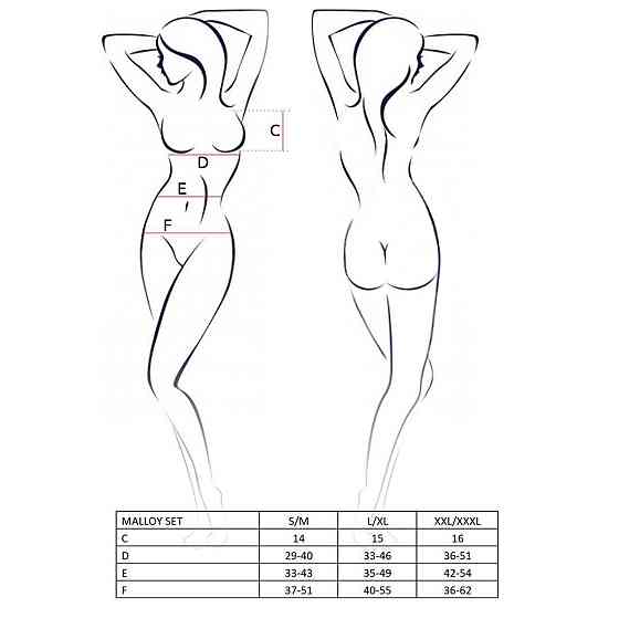 Костюм зайчика Passion MALLOY SET XXL/XXXL, трусики, топік і вушка Sex Aura Київ
