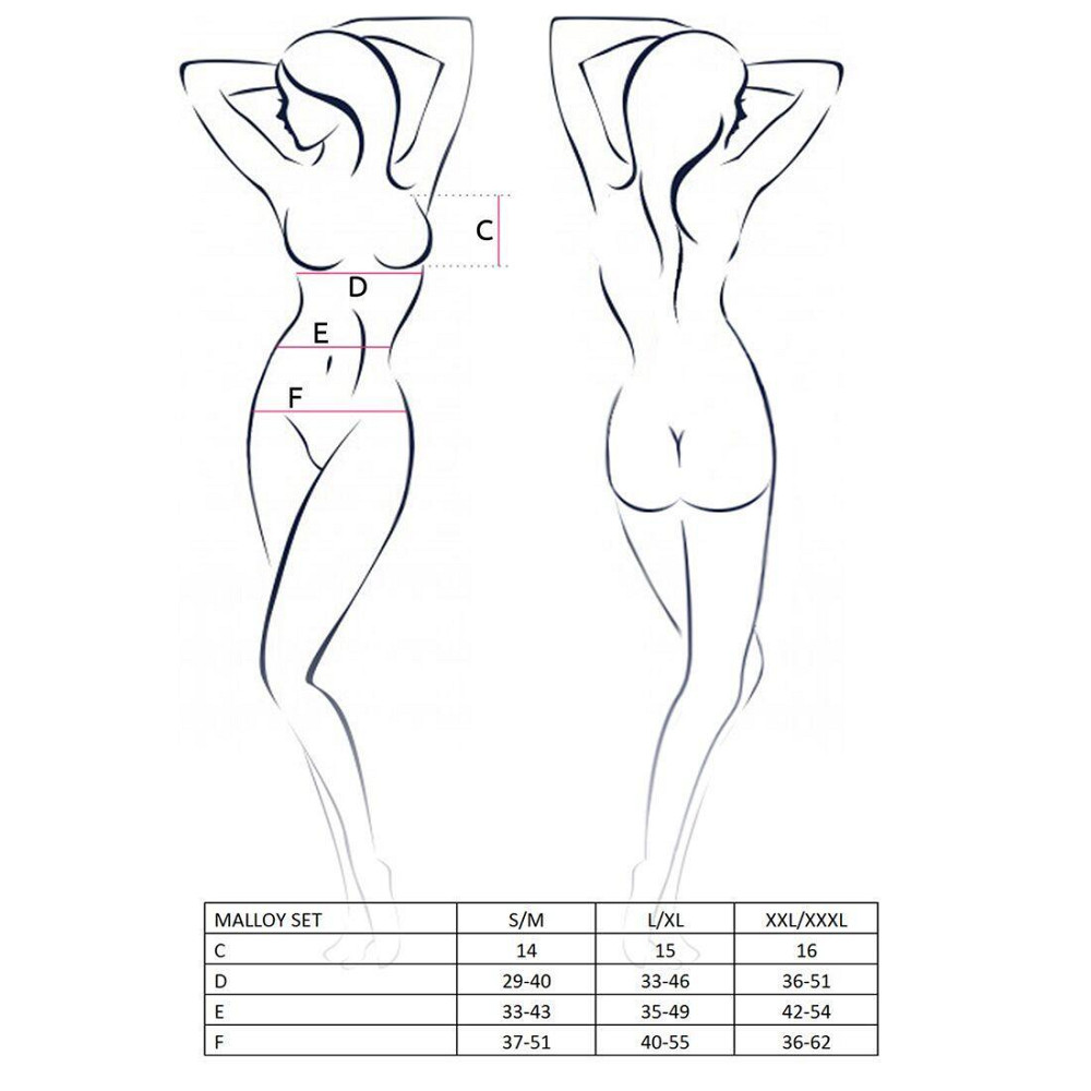 Костюм зайчика Passion MALLOY SET XXL/XXXL, трусики, топік і вушка Sex Aura Київ - фото 3