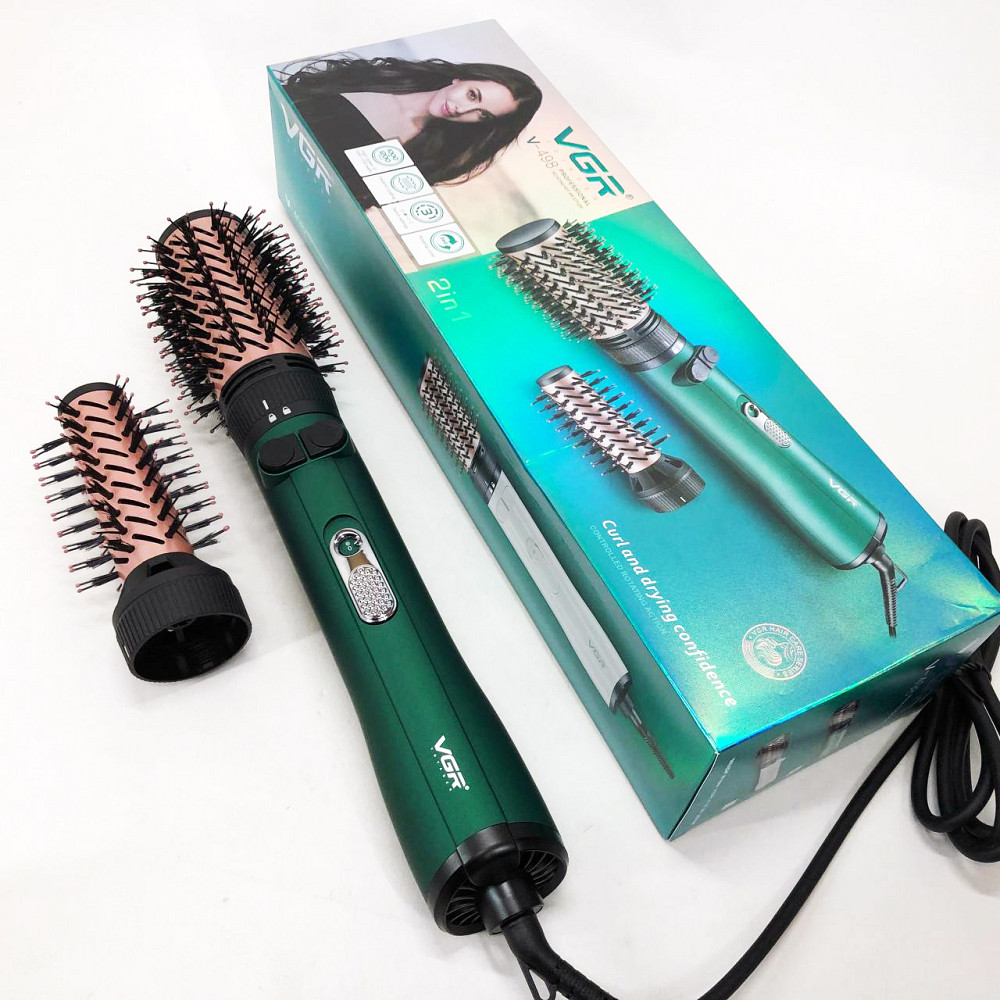 Фен гребінець для укладання локонів VGR, Фен з холодним повітрям для укладання стайлер NK-57 Івано-Франківськ - фото 3