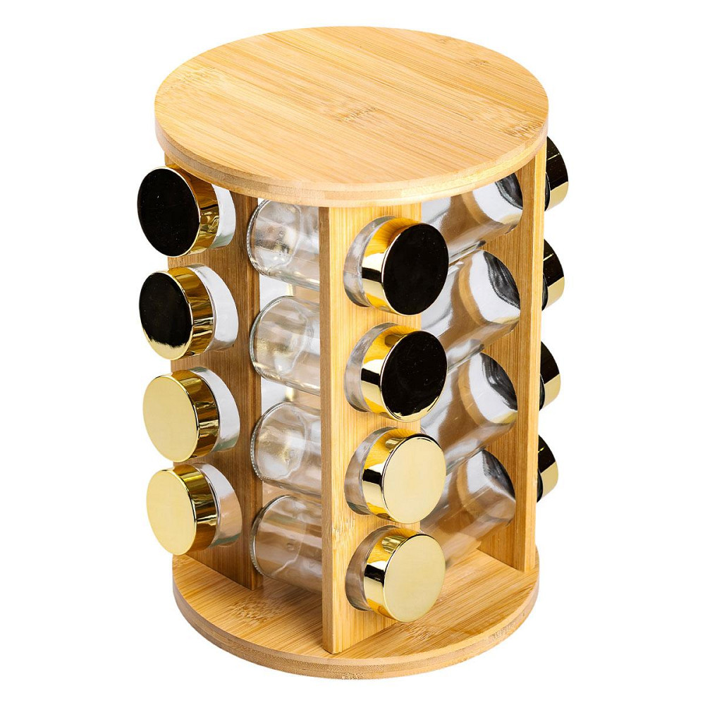 Набор специй на подставке из дерева, 16 стеклянных банок Киев - изображение 10